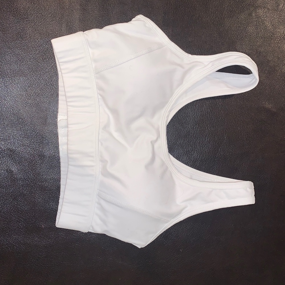 White XS NVGTN allure sports bra